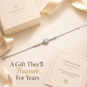 Éclat Silencieux D-Color Moissanite Bracelet - Image 12