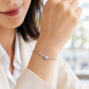 Éclat Silencieux D-Color Moissanite Bracelet - Image 4