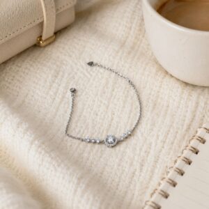 Éclat Silencieux D-Color Moissanite Bracelet - Image 10