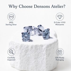 Éclat Silencieux Classic Moissanite Stud Earrings - Image 12
