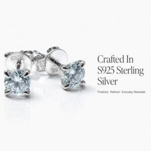 Éclat Silencieux Classic Moissanite Stud Earrings - Image 8