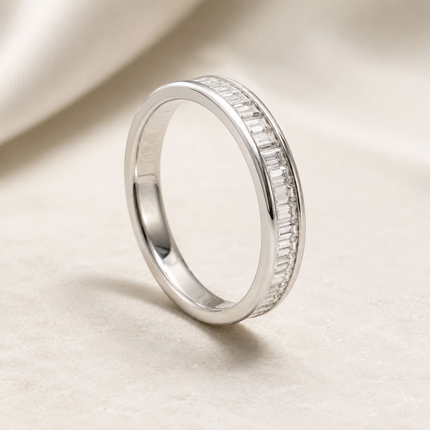 Ligne Calme Baguette Moissanite Ring - Image 10
