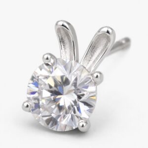 Lumi Lapin Moissanite Bunny Stud Earrings - Image 3