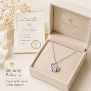 Lumi Lapin Moon Moissanite Necklace - Image 13