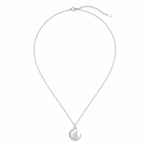 Lumi Lapin Moon Moissanite Necklace - Image 3