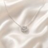 Lune Entrelacée Moissanite Necklace