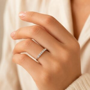 Rangée Lumière Moissanite Row Ring - Image 14