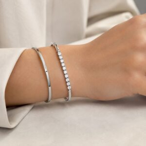 Signature de Cœur Nine-Stone Bangle Bracelet - Image 13