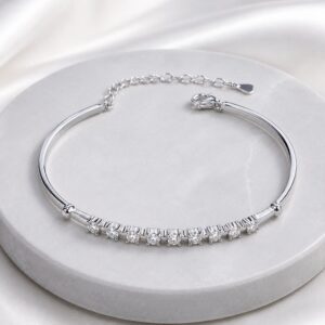 Signature de Cœur Nine-Stone Bangle Bracelet - Image 6