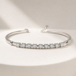 Signature de Cœur Nine-Stone Bangle Bracelet - Image 7