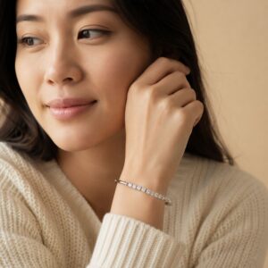 Signature de Cœur Moissanite Bracelet - Image 4