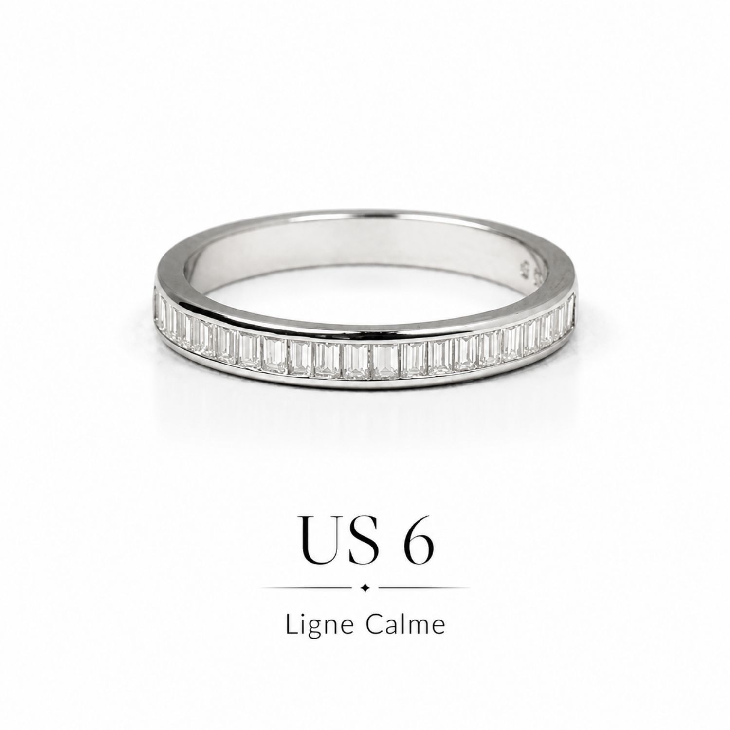 Ligne Calme Baguette Moissanite Ring - Image 13