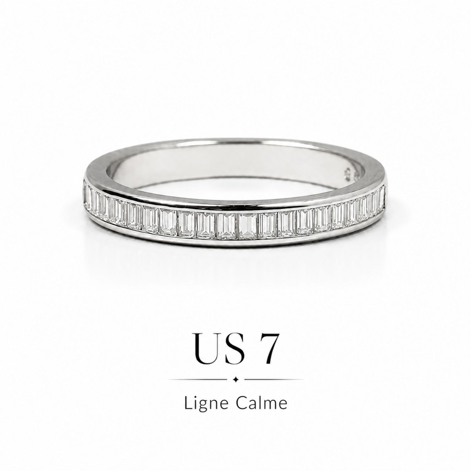 Ligne Calme Baguette Moissanite Ring - Image 14