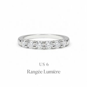 Rangée Lumière Moissanite Row Ring - Image 6